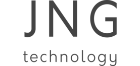 Logo JNG technology. Oben ist "JNG" gross geschrieben und darunter kleiner "technology"